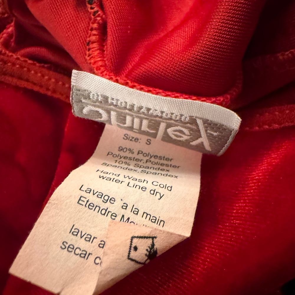 Vintage Shirley of Hollywood Red Velvet Bustier Garter Top - Picture 6 of 7